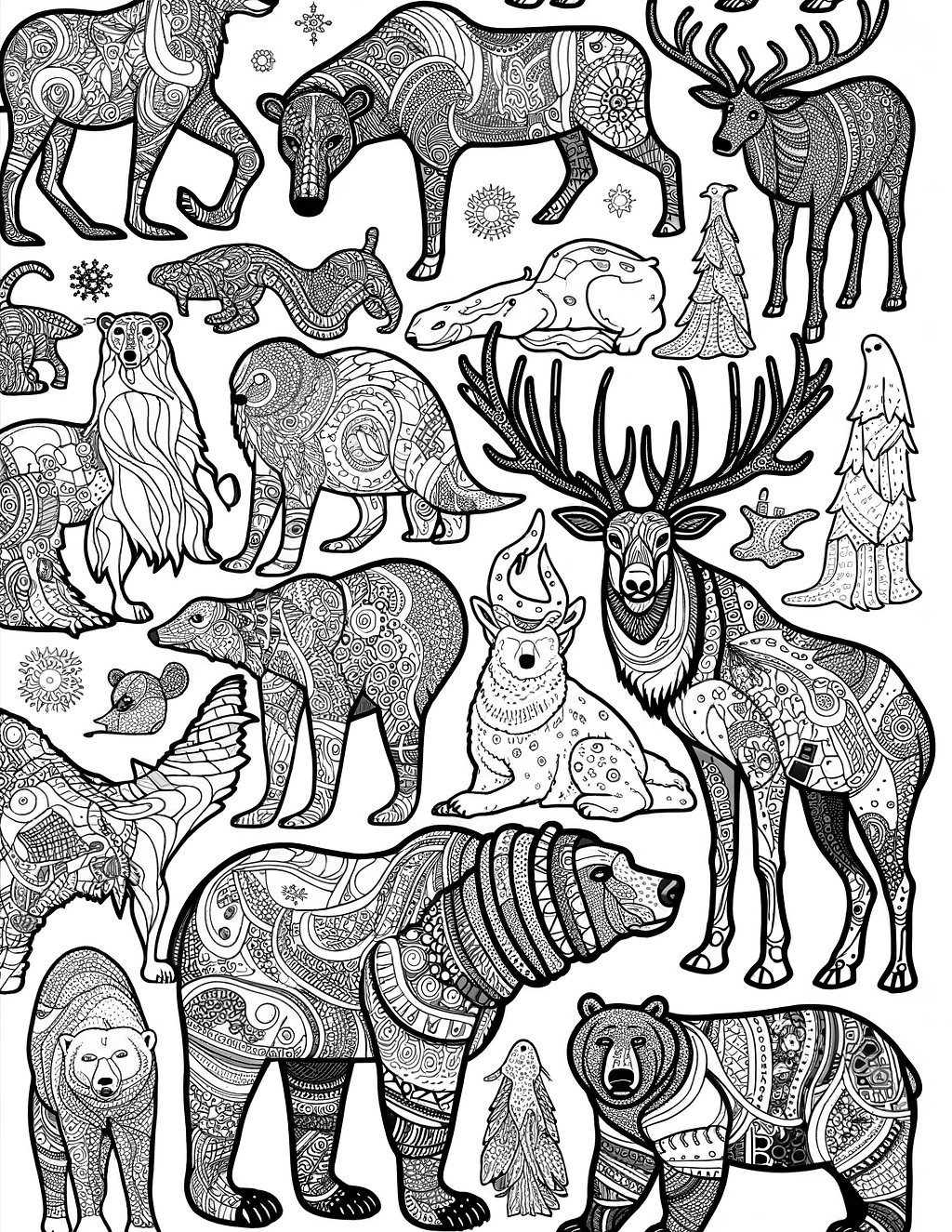 tundra biome with animals