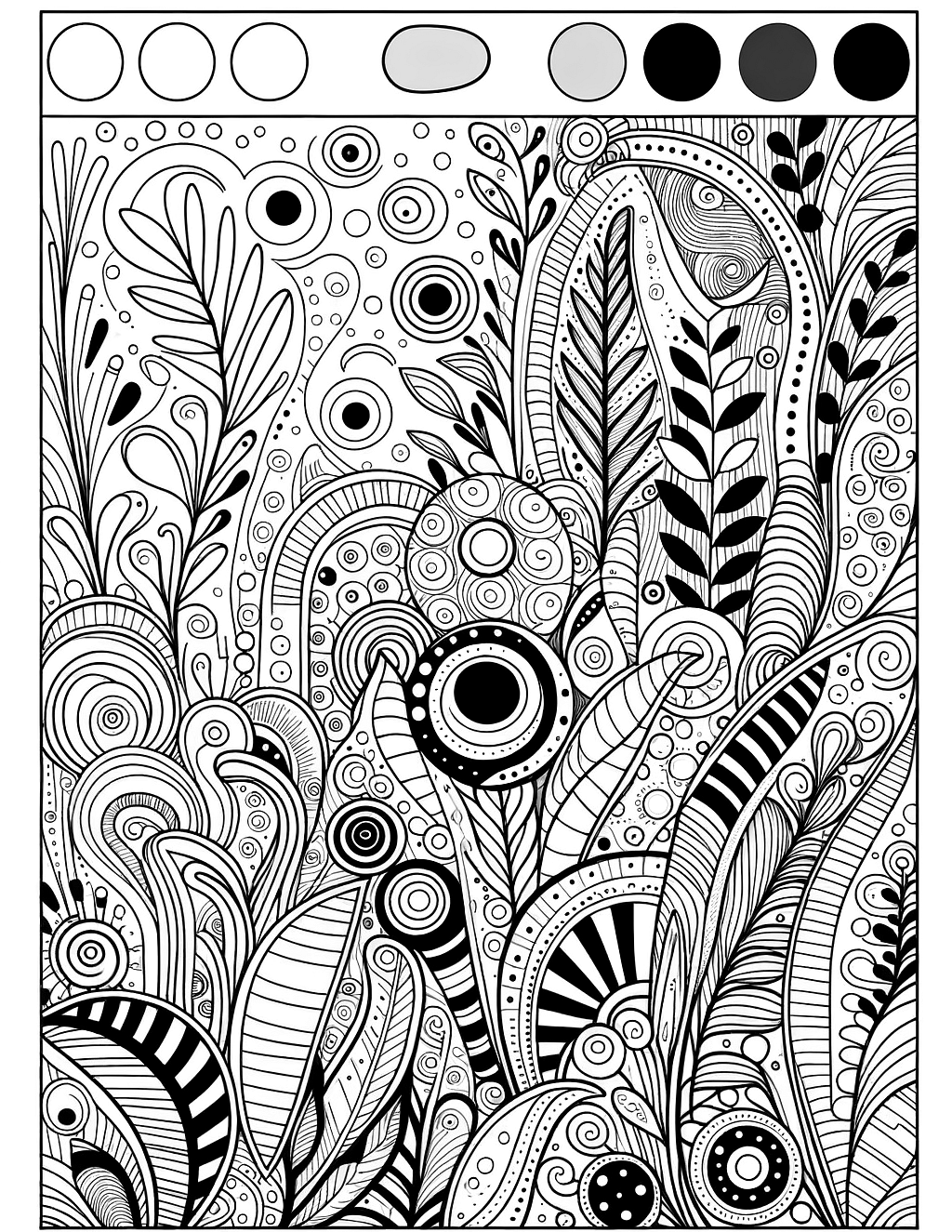 simple numbers colouring page