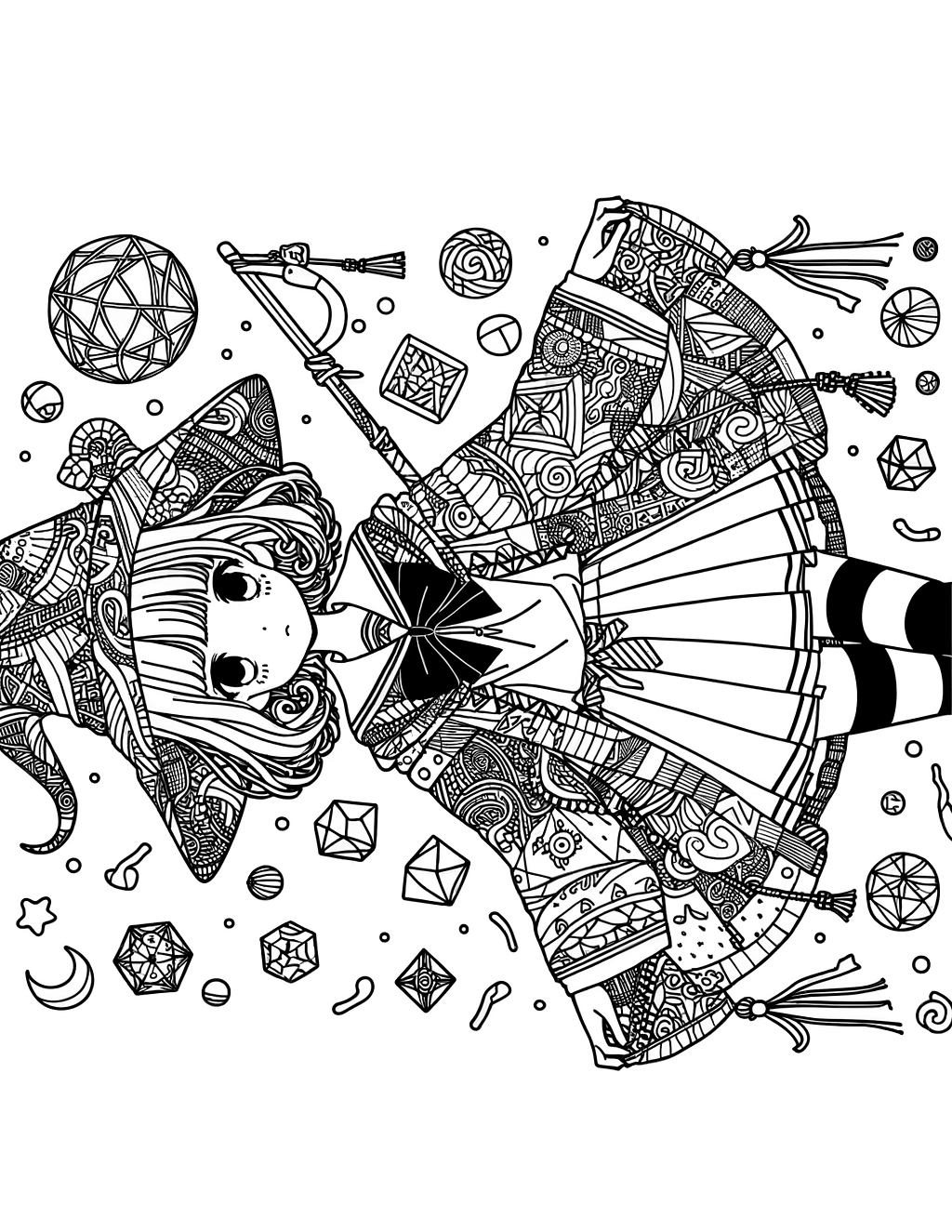 anime school girl witch