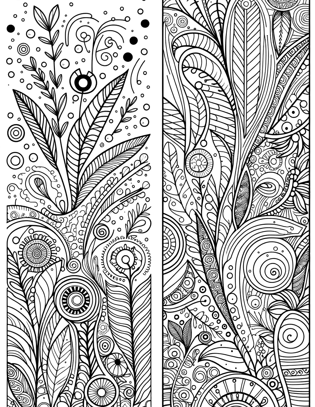 simple coloring page suitable for adults